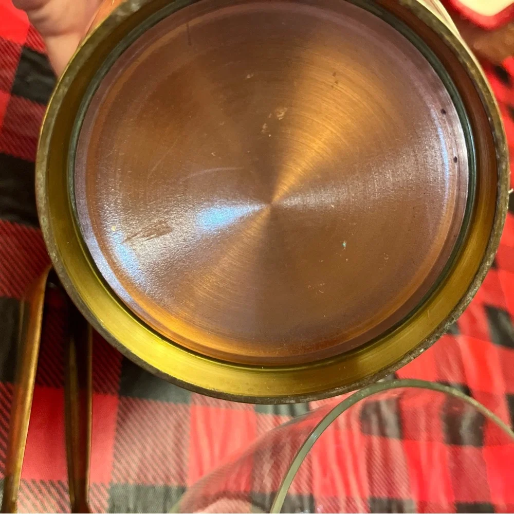 Vintage Copper Star Ice Bucket Tongs